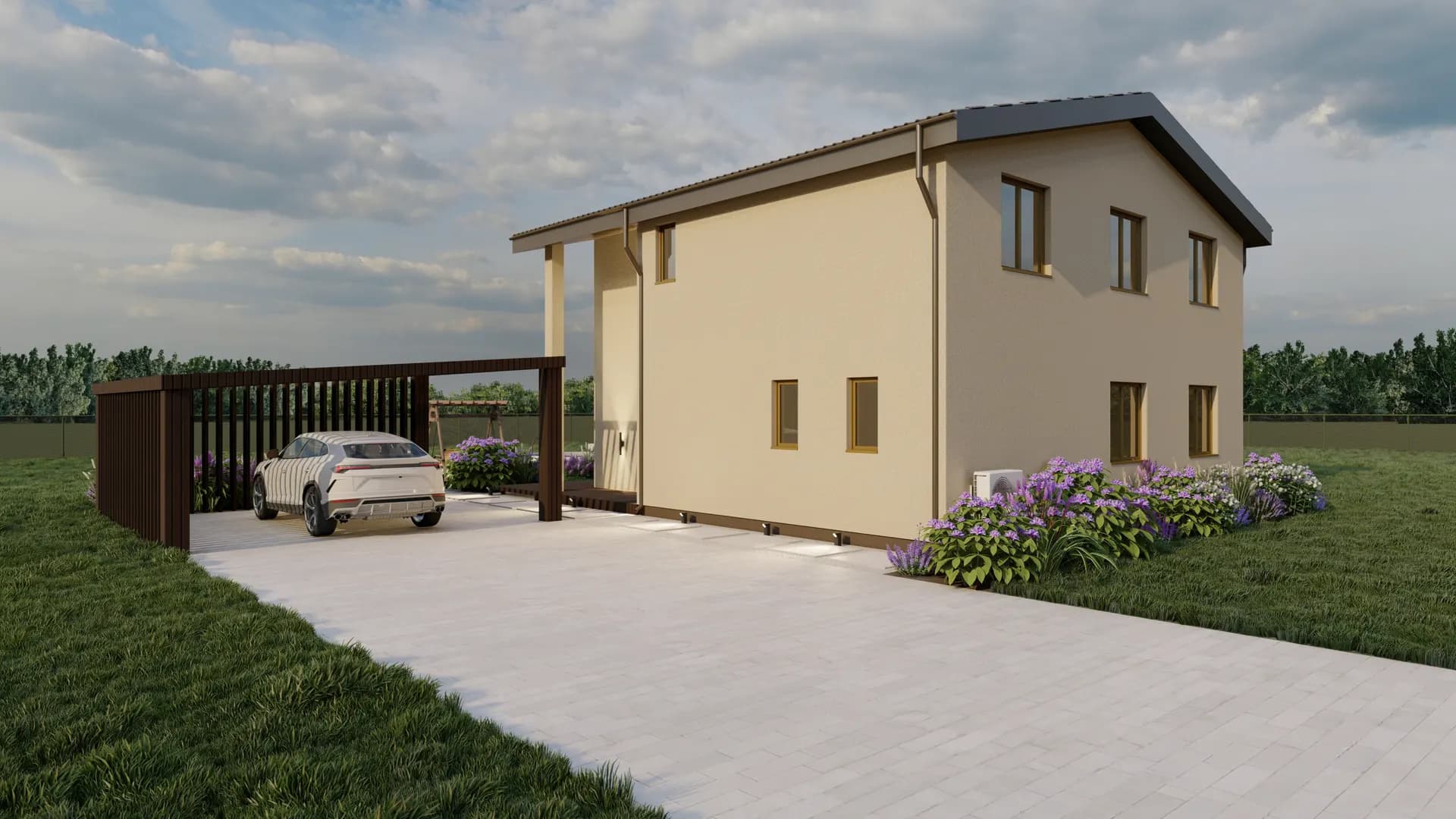 Family — exterior render 4